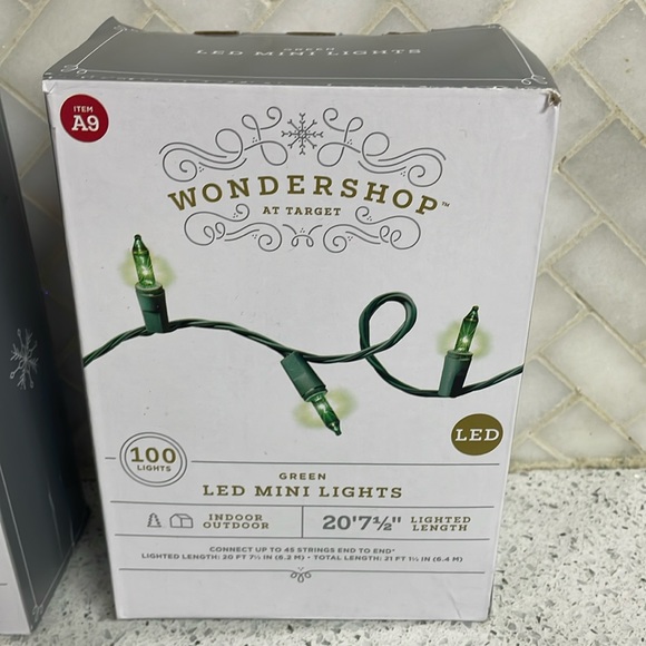 2 Wondershop Green LED Mini Lights Set - Picture 4 of 6